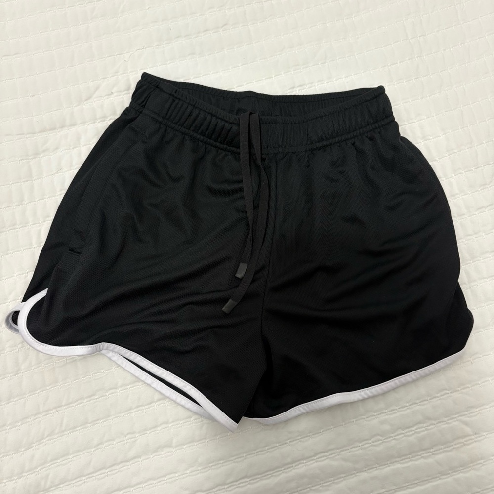 ASOS Black Athletic Shorts with White Trim